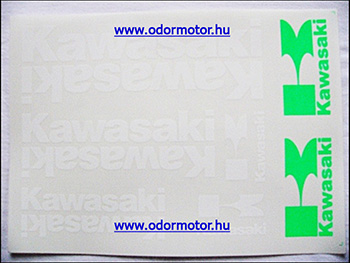Kawasaki univerzális matrica készlet kawasaki fehér motor alkatrész