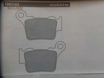 Ktm univerzális  sx 125, mx, sx 450 , 525 (03,04)tárcsafék betét hátso,husqvarna 450,  motor alkatrész