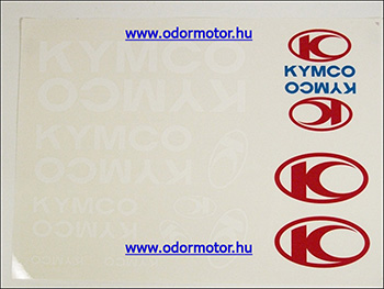 Kymco univerzális matrica készlet kymco fehér motor alkatrész