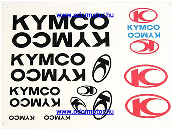 Kymco univerzális matrica készlet kymco fekete motor alkatrész