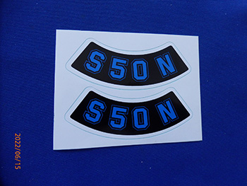 Simson s50 matrica deklire /kék/ pár motor alkatrész