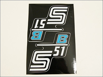 Simson s51 matrica deklire s51 b /kék/ pár motor alkatrész