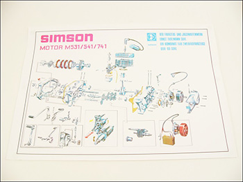Simson s51 szerelési ábra s51 motor alkatrész