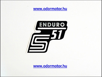 Simson univerzális matrica deknire enduro /ezüst/ motor alkatrész