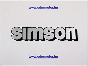 Simson univerzális matrica tankra /ezüst/ motor alkatrész