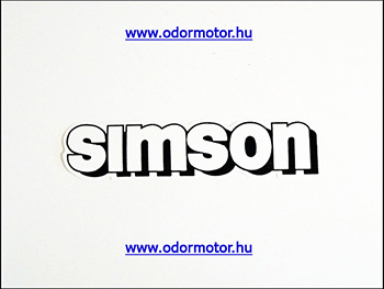 Simson univerzális matrica tankra /fehér/ motor alkatrész