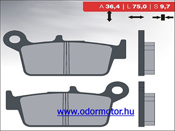 Suzuki UniverzÁlis  rm 125 , 96-98 , drz 400 (2000-) tárcsafék betét hátso 