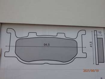 YAMAHA FZ FÉKBETÉT ELSŐ - Fz 6 Fazer 600 (04>) - 4190 Ft