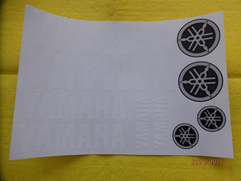 Yamaha univerzális matrica készlet yamaha fehér motor alkatrész