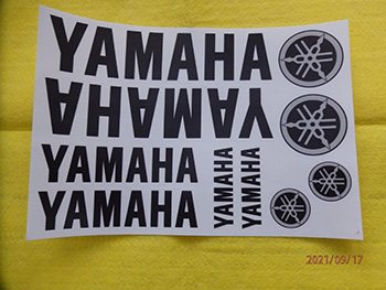 Yamaha univerzális matrica készlet yamaha fekete motor alkatrész