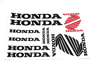 Honda univerzális matrica klt. honda fekete motor alkatrész