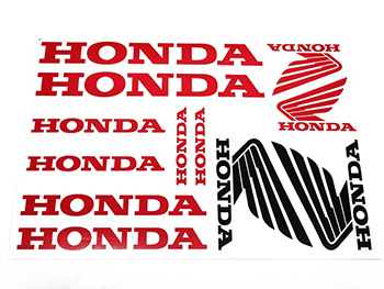 Honda univerzális matrica klt. honda piros motor alkatrész