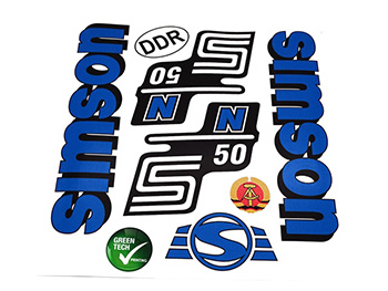 Simson S50 Matrica klt. n50 kék