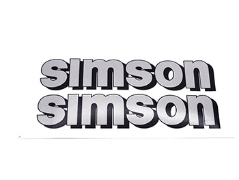 Simson S51 Matrica benzintankra /ezüst/ pár