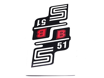 Simson S51 Matrica deknire s51b /piros/ pár