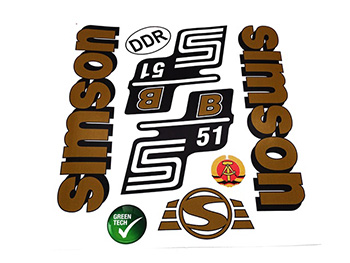 Simson S51 Matrica klt. b51 arany