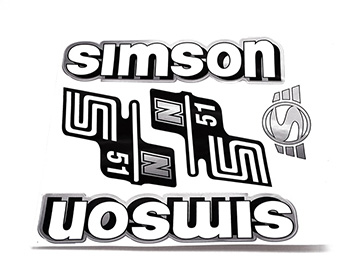 Simson S51 Matrica klt. n51 fehér-ezüst