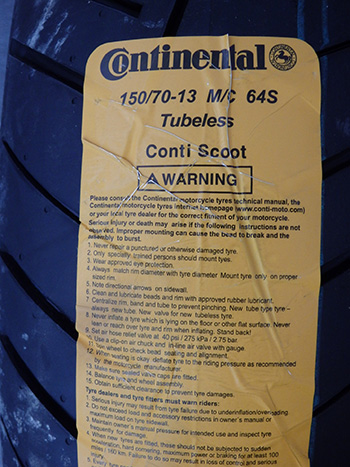SUZUKI BURGMAN ROBOGO Gumi kŐpeny hátso 150/70-13 Burgman Michelin City Grip 2 - 40350 Ft