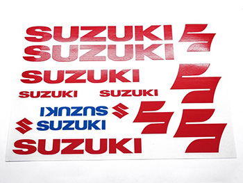 Suzuki univerzális matrica klt. suzuki piros motor alkatrész